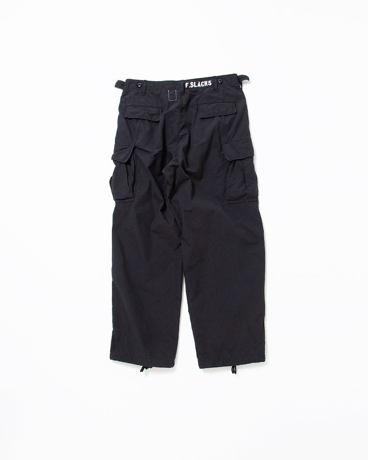 FP006 - JUNGLE SLACKS / Black w/ Bio-wash