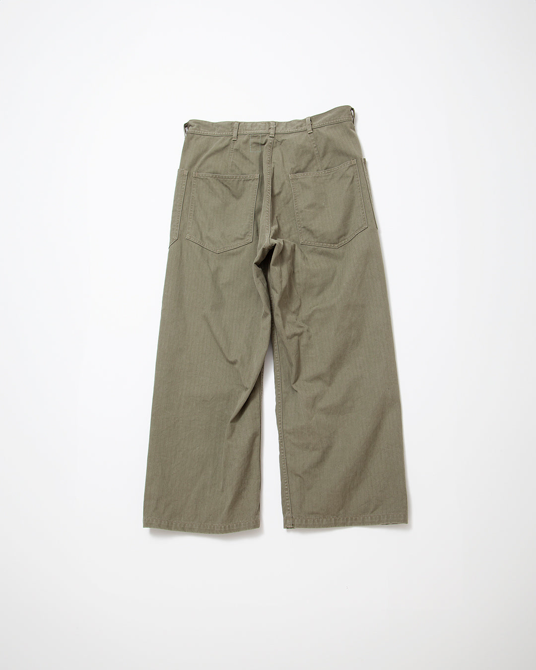 FP015・UTILITY NAVY SLACKS / Light OG w/ Bio-wash
