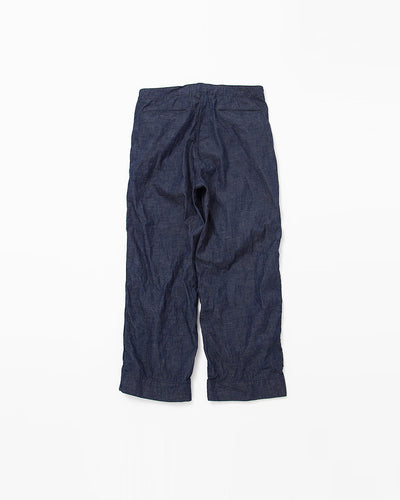 FATIGUE SLACKS - NAVY EASY SLACKS / Indigo Denim