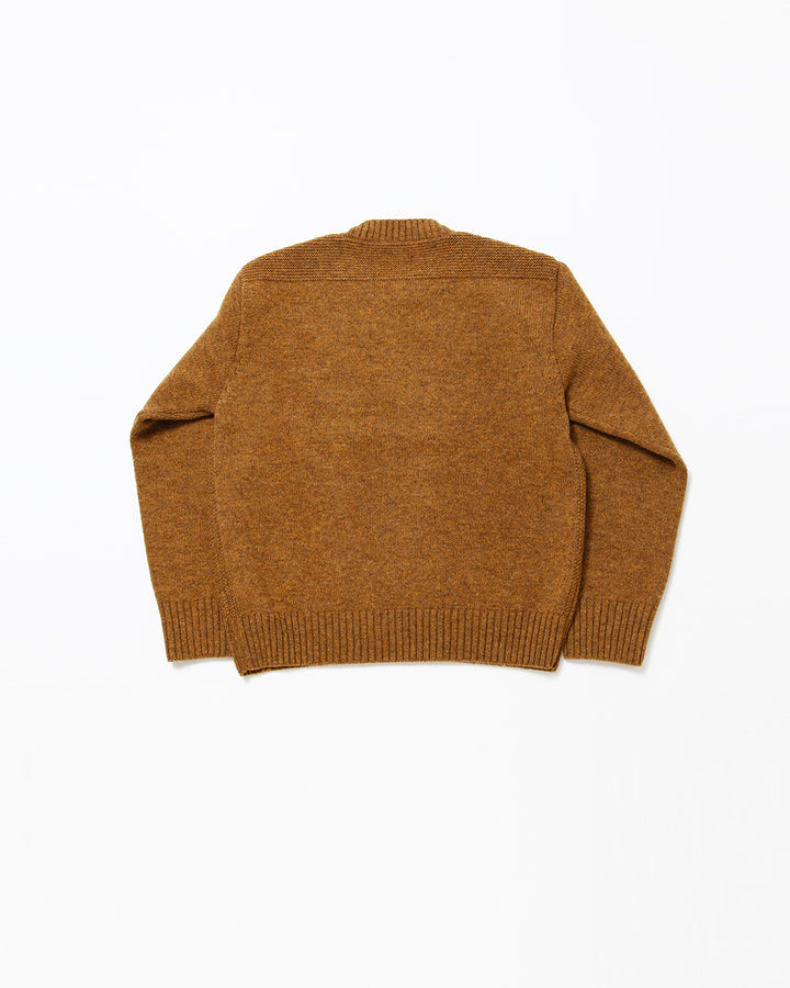 KN001 - KeyHole・NAVY CREW / Melange Gold