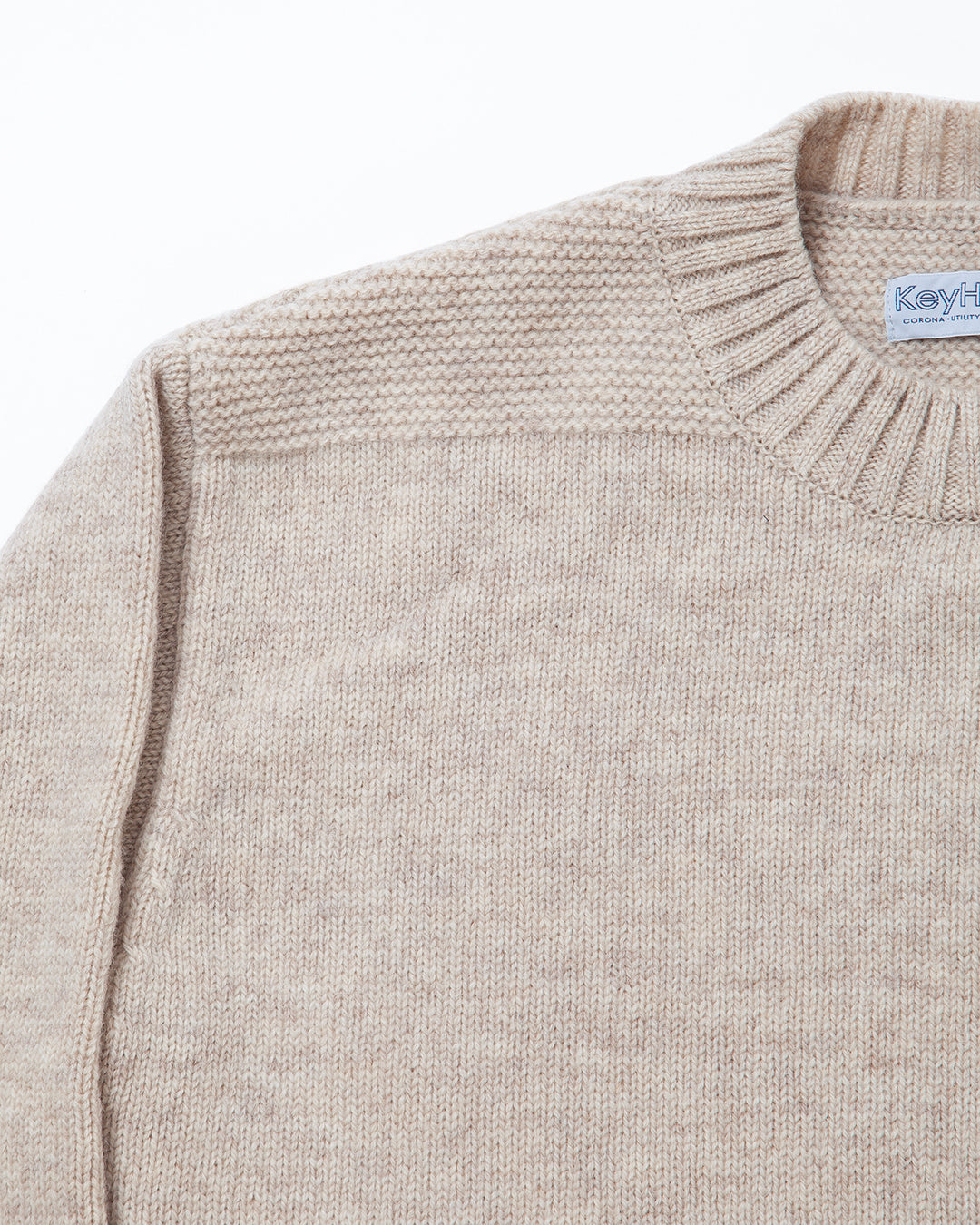 KN001 - KeyHole・NAVY CREW / Melange Sand