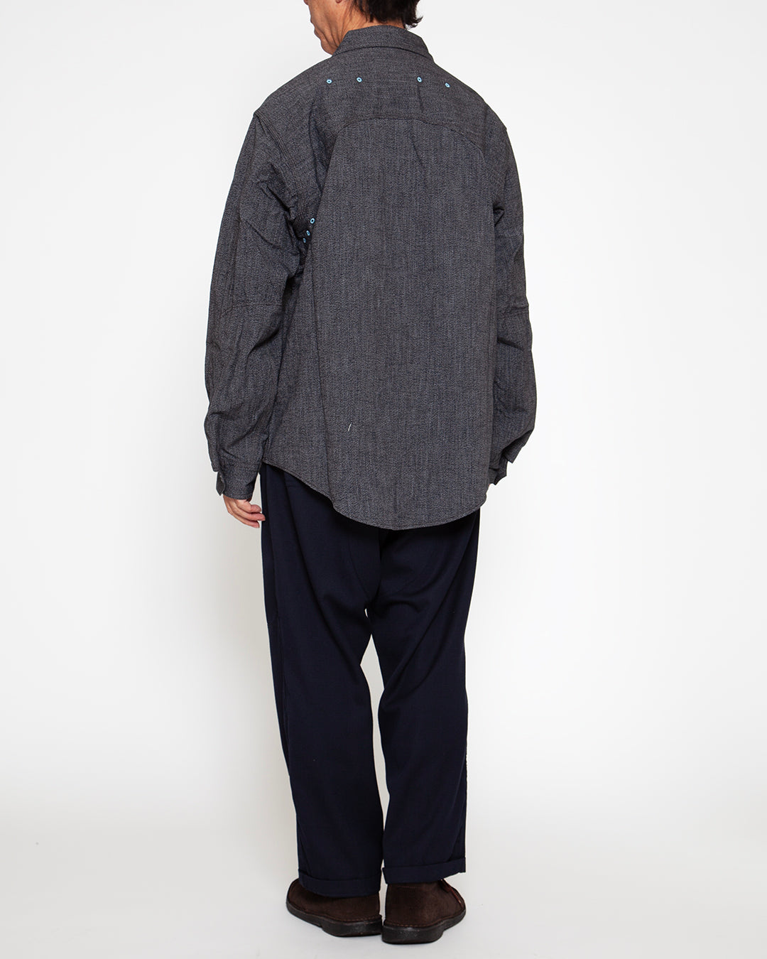 CS014 - CORONA・W-YOKE SHIRT / Top Black Chambray