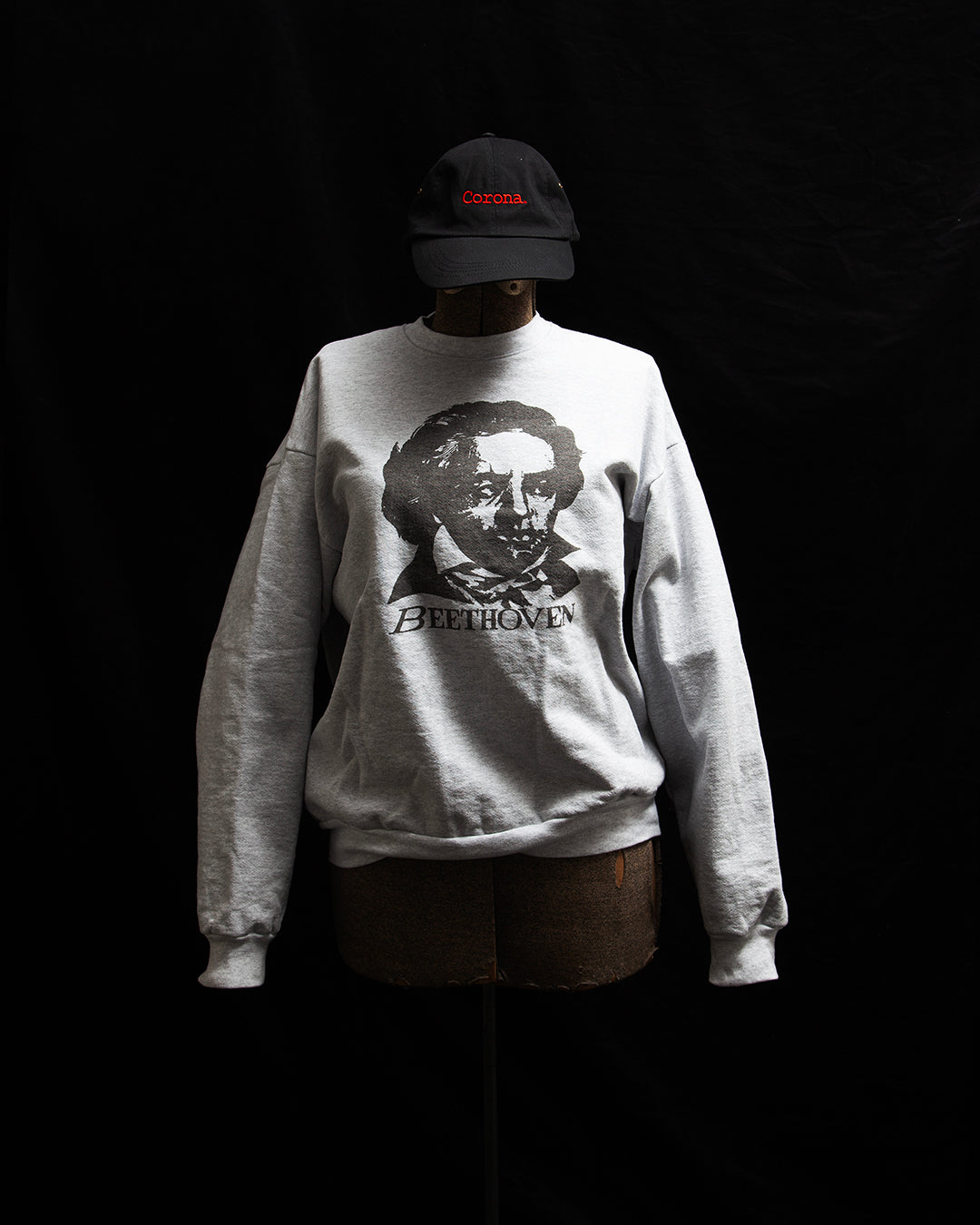 CC006  - PRINT SWEATSHIRT "BEETHOVEN" / Ash Grey