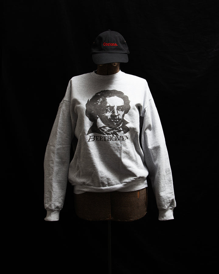 CC006  - PRINT SWEATSHIRT "BEETHOVEN" / Ash Grey