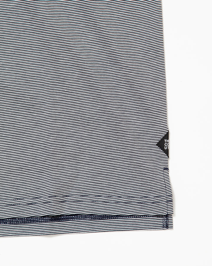 CC010  - BASIC POCKET TEE / Navy × White
