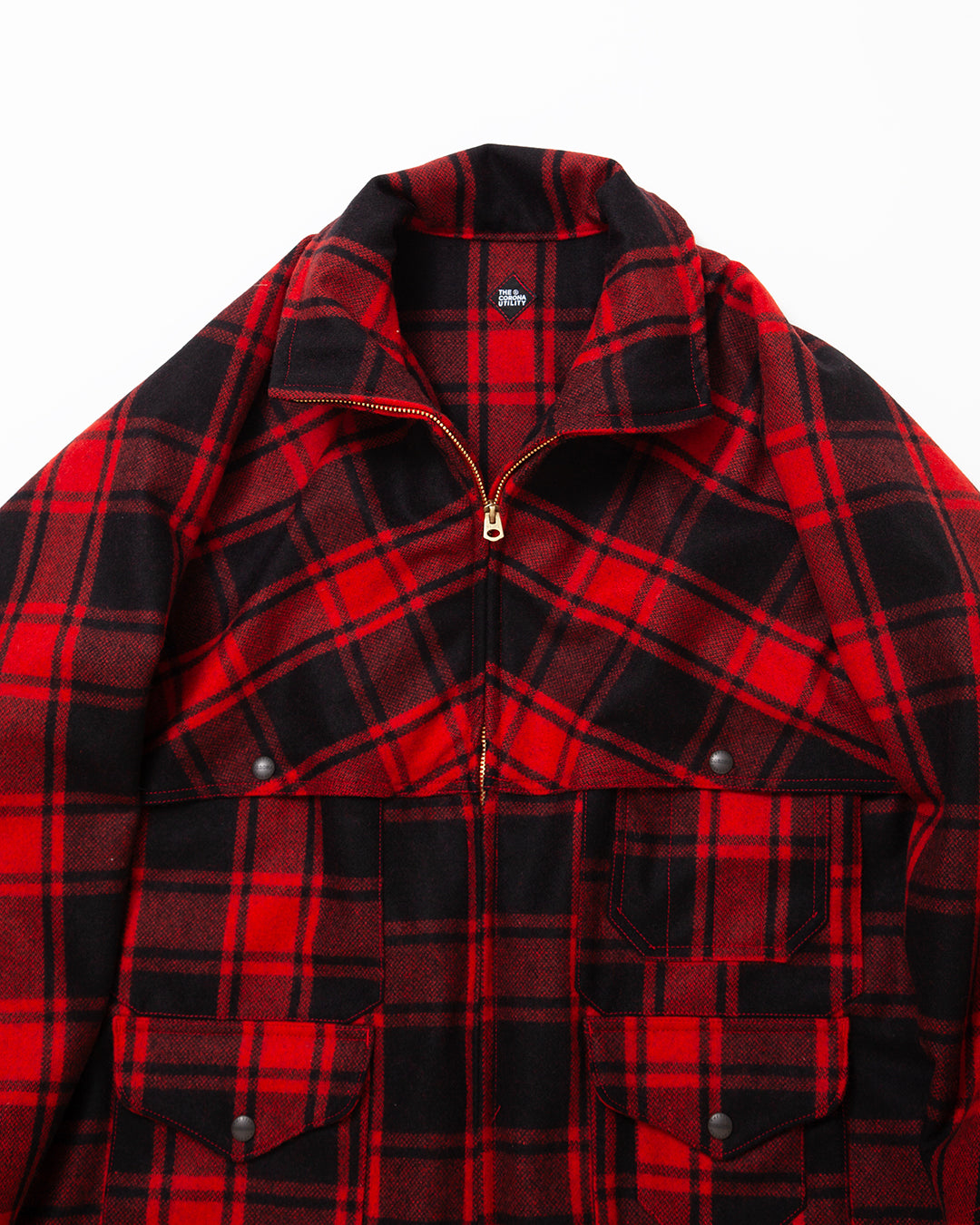 CJ007 - CORONA・ZIP LOGGER / Red × Black Buffalo Plaid