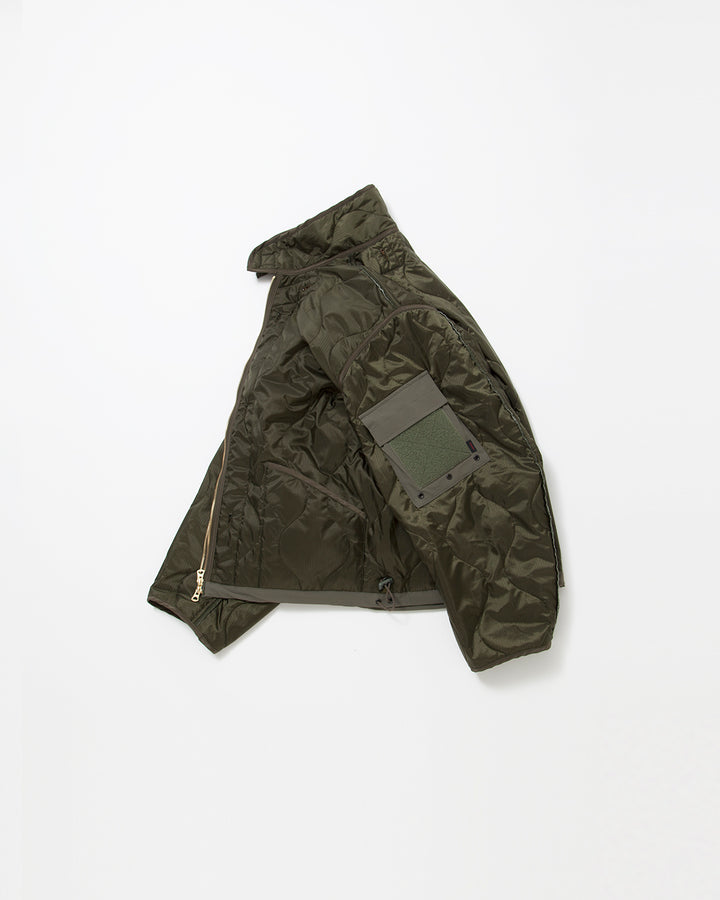 CJ020・ COMBAT QUILTING LINER JACKET / Olive Green