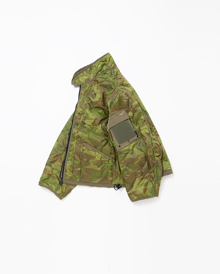 CJ020・ COMBAT QUILTING LINER JACKET / Green Leaf Camouflage