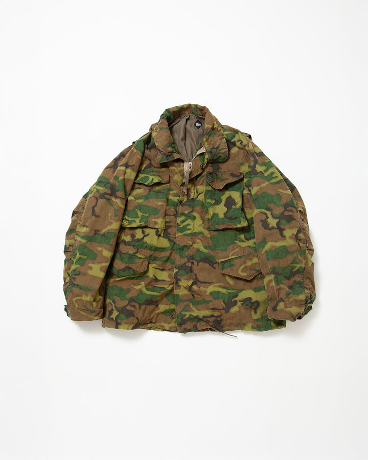 CJ112 - CORONA・M-65 FIELD JACKET / ERDL "GREEN in COUNTRY" w/ Special Bio-wash
