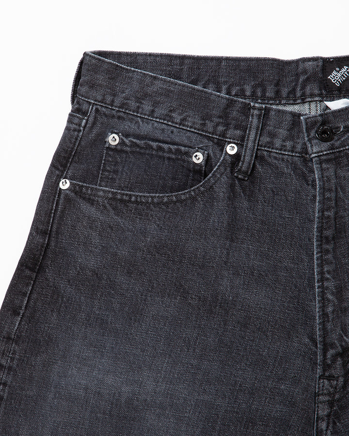 CP005 - W05 5POCKET / Black Denim w/ Special Bio-wash