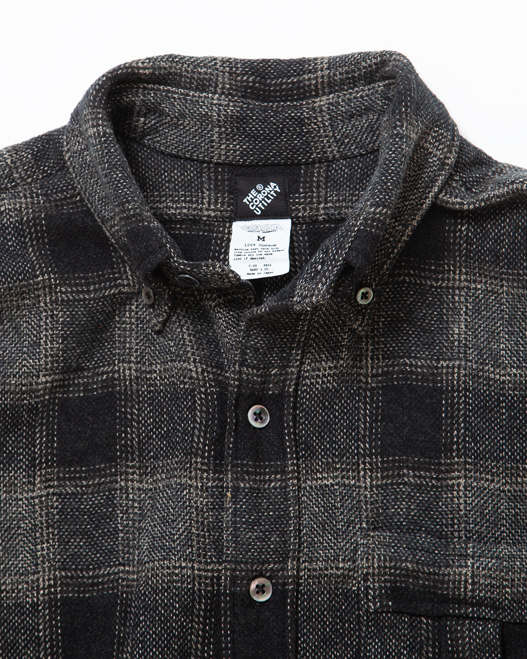 CS005 - W.C.W SHIRT PULLOVER / Black × White