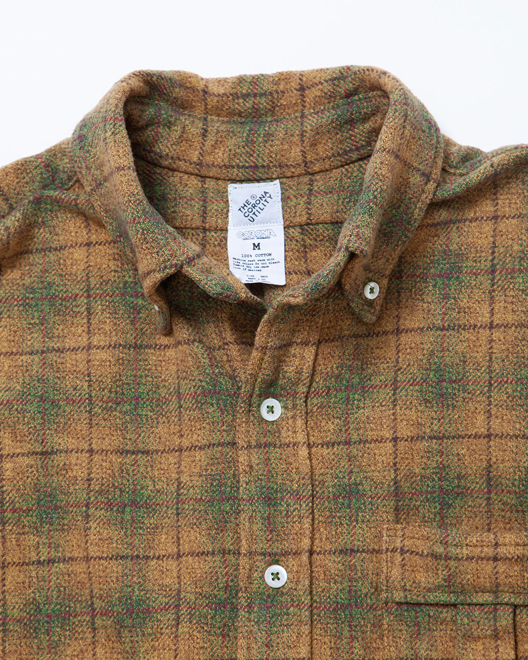 CS005 - W.C.W SHIRT PULLOVER / Khaki × Green
