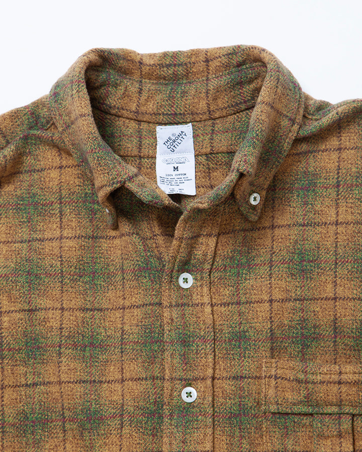 CS005 - W.C.W SHIRT PULLOVER / Khaki × Green