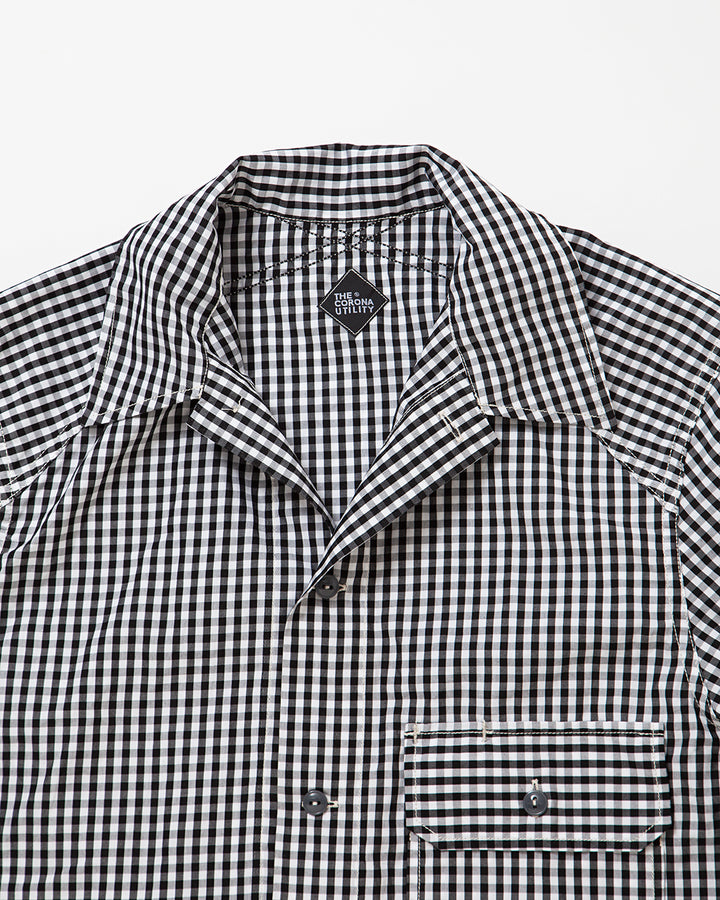 CS013・UTILITY FIELD SHIRT / Monotone Gingham Check