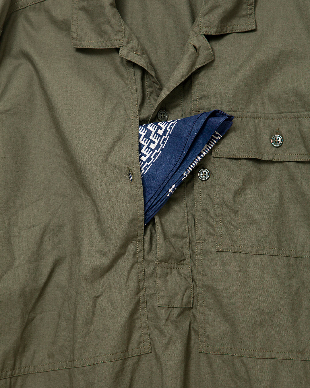 CSJ004 - CORONA・A.M PULLOVER JACKET / Olive Green