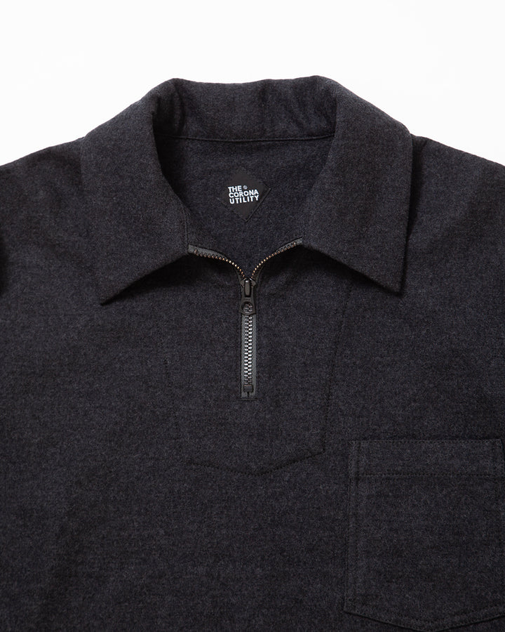 CSJ006 - CORONA・HALF ZIP SAILOR JACKET / Top Charcoal