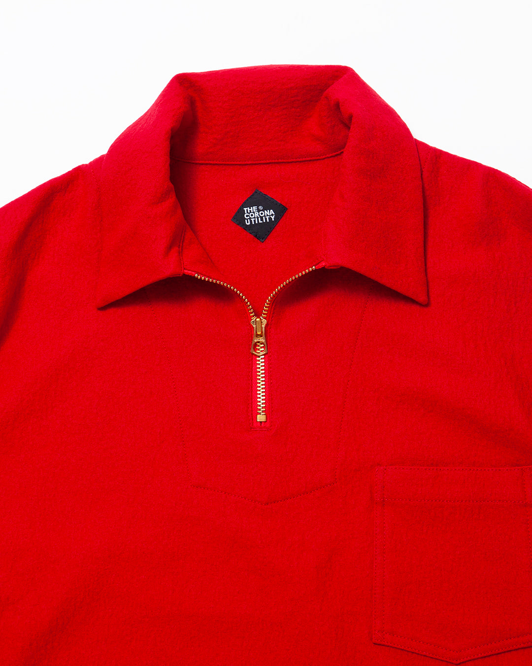 CSJ006 - CORONA・HALF ZIP SAILOR JACKET / Red