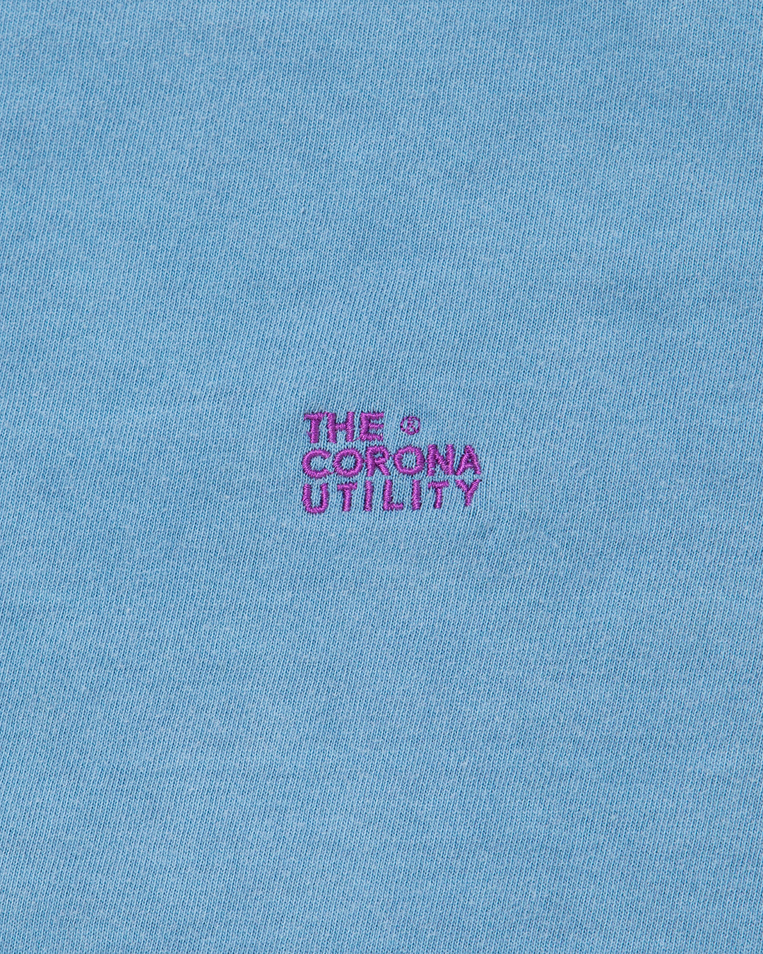 CT021・"THE CORONA UTILITY" LOGO EMBROIDERY TEE / Light Denim
