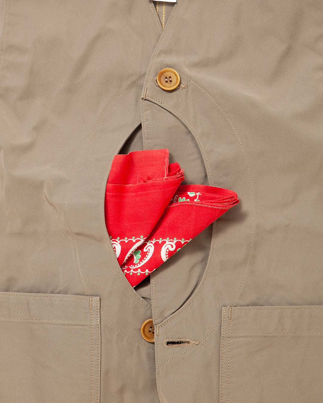 CV002 - CORONA・GAME VEST / Beige Khaki