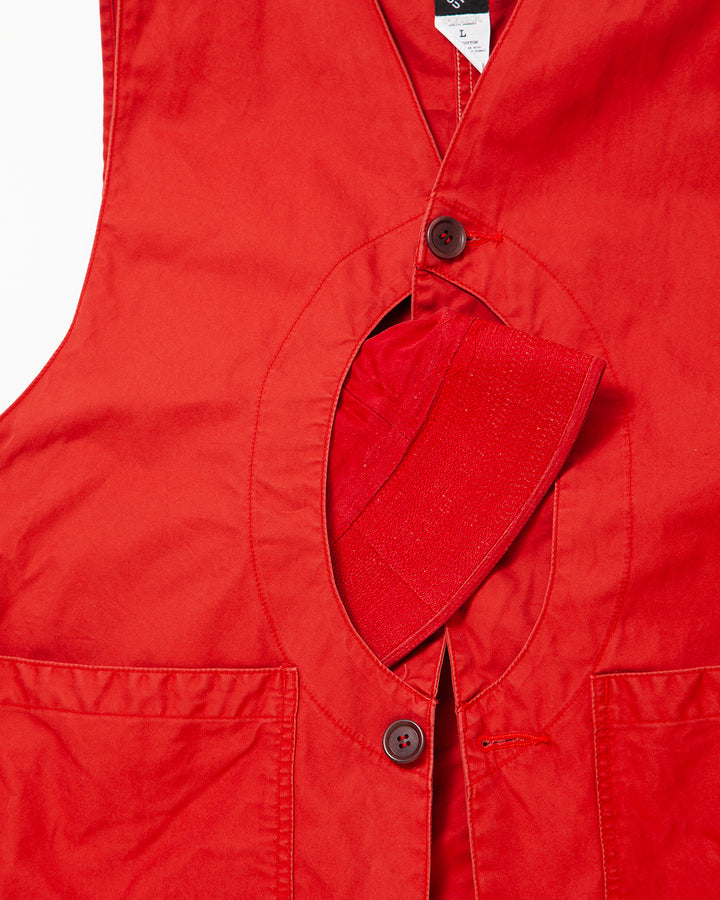 CV002 - CORONA・GAME VEST / Red w/ Bio-wash