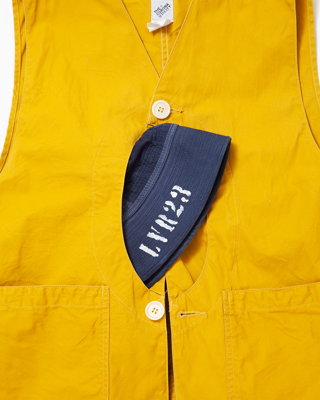 CV002 - CORONA・GAME VEST / Mustard w/ Bio-wash