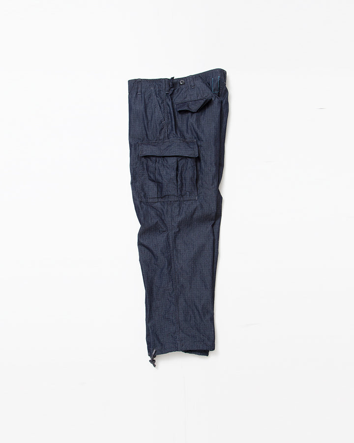 FATIGUE SLACKS - FP006・JUNGLE SLACKS / Indigo Chambray