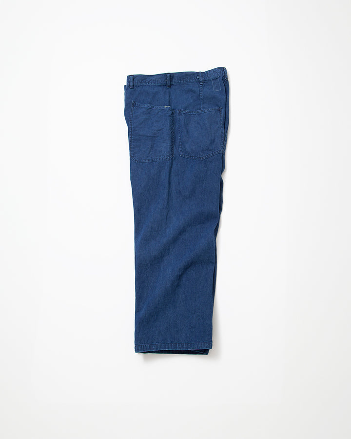 FP015・UTILITY NAVY SLACKS / Indigo w/ Bio-wash