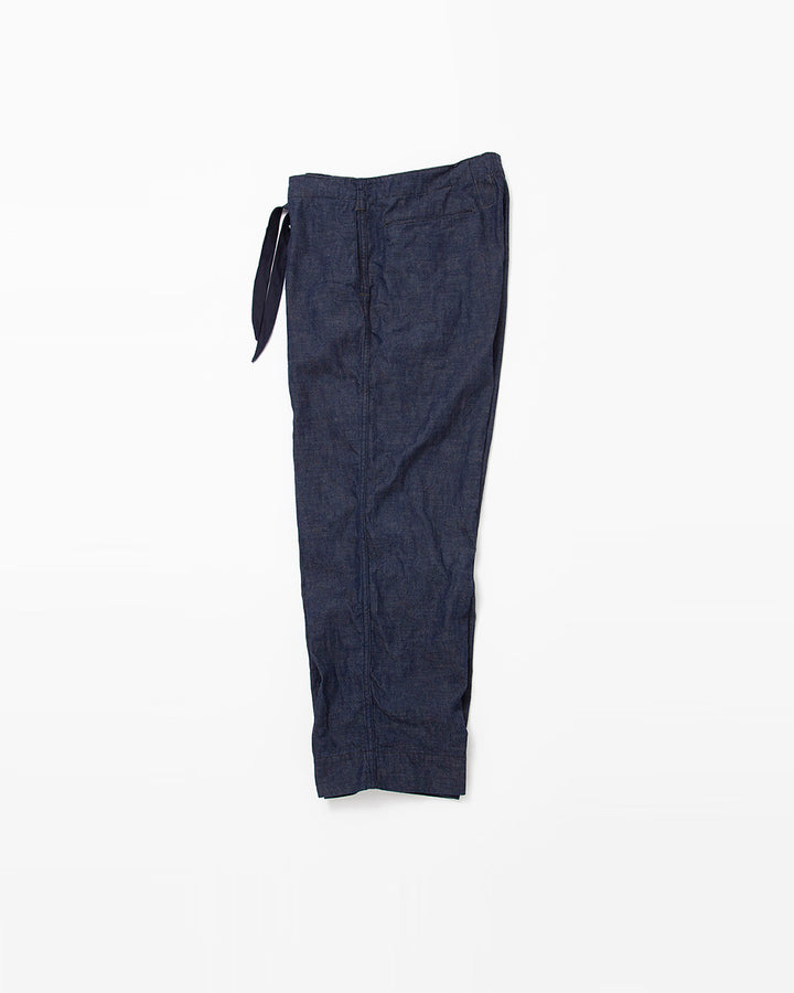 FP018・NAVY EASY SLACKS / Indigo Denim