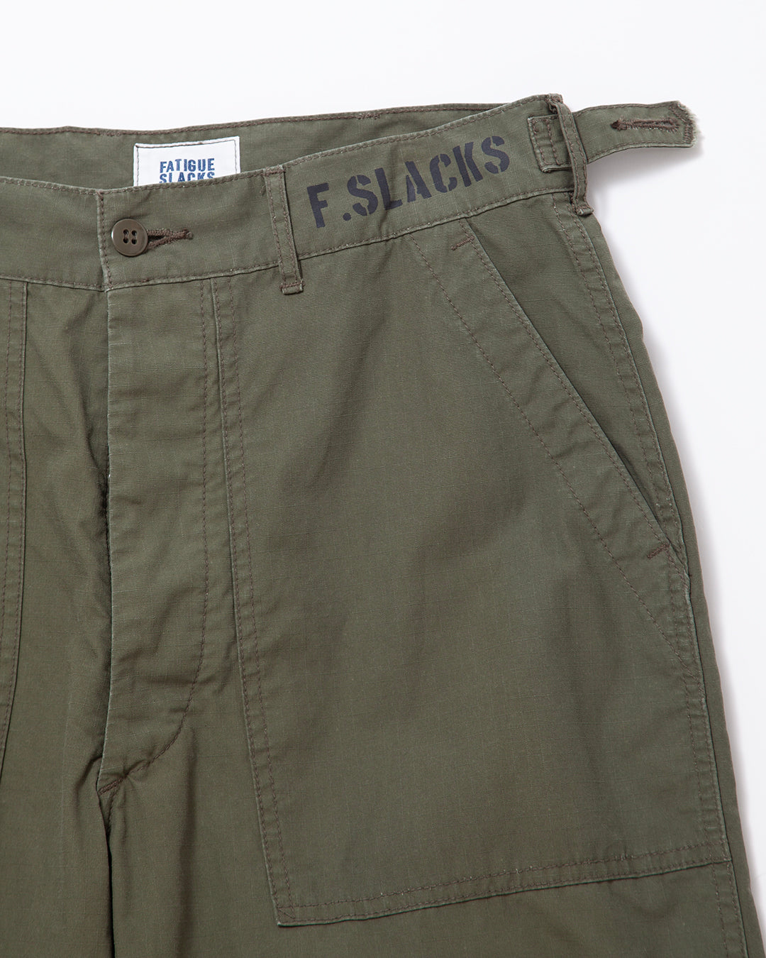 FP027 - M-47 UTILITY SLACKS / Olive Green w/ Bio-wash