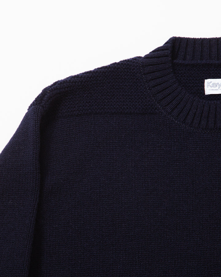 KN001 - KeyHole・NAVY CREW / Dark Navy