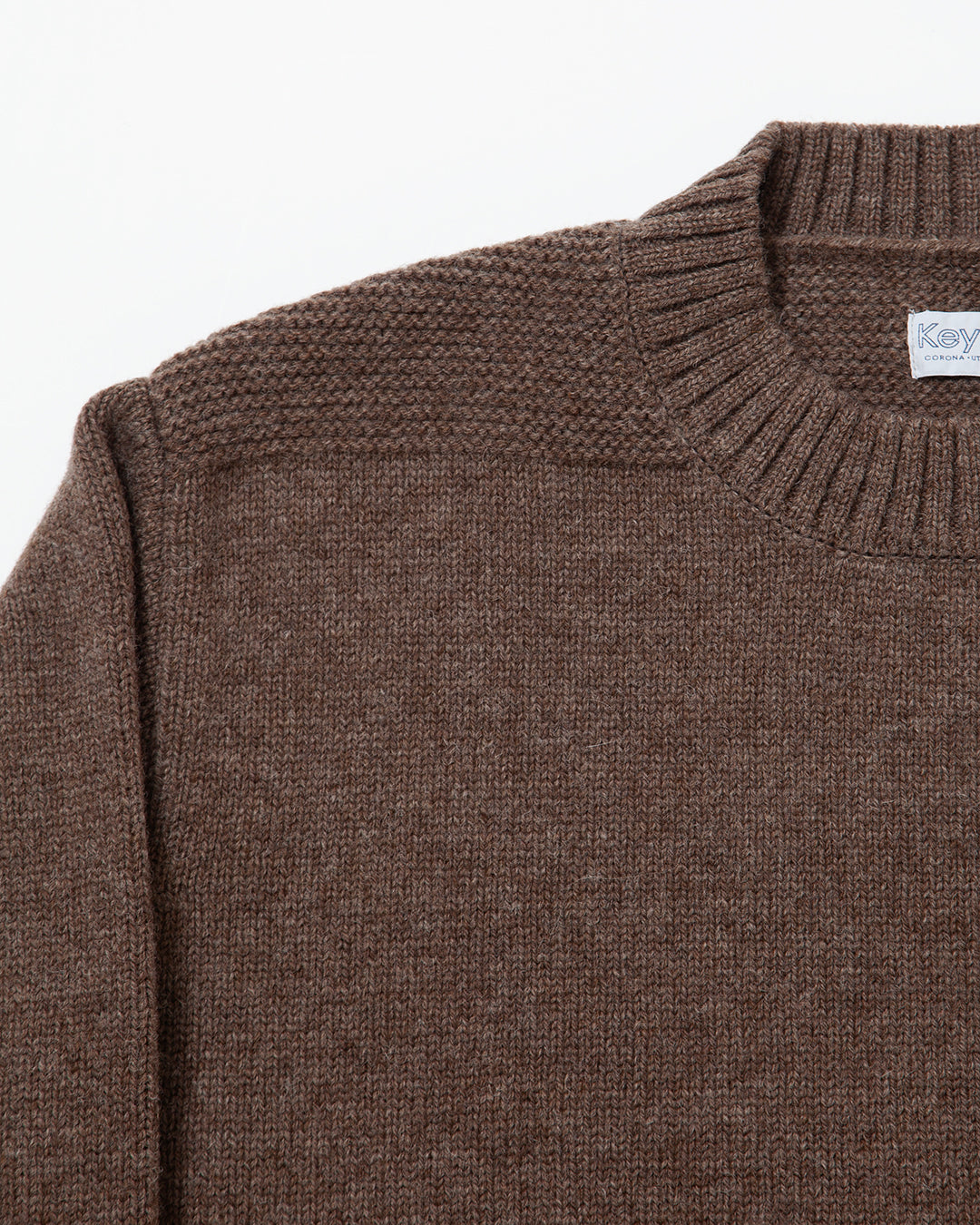 KN001 - KeyHole・NAVY CREW / Melange Mocha