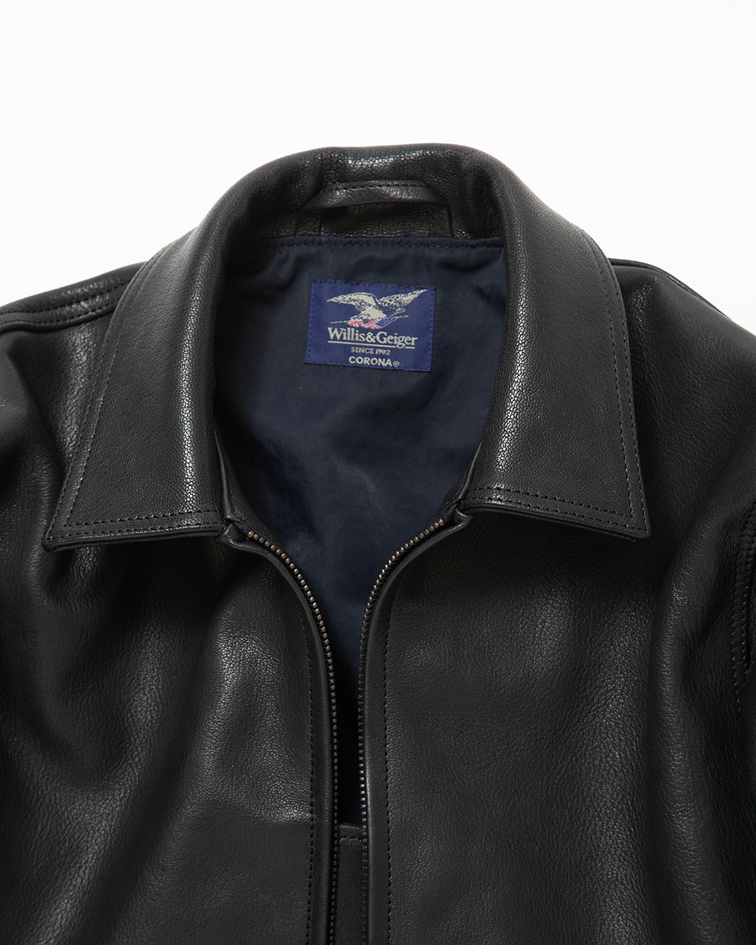 WG001 - Willis & Geiger "G-8" / Black Goat Leather