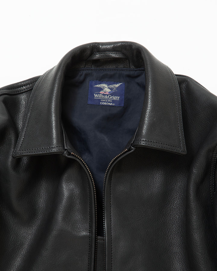 WG001 - Willis & Geiger "G-8" / Black Goat Leather