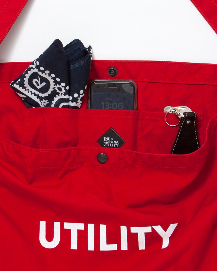 CB004 - NEWS PAPER BAG / Red