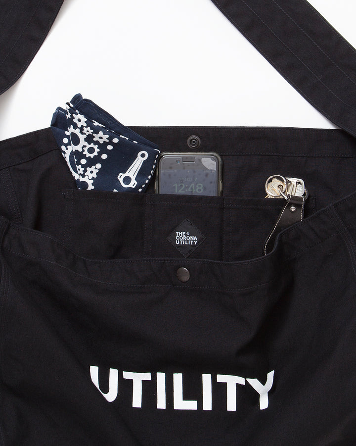 CB004 - NEWS PAPER BAG / Black