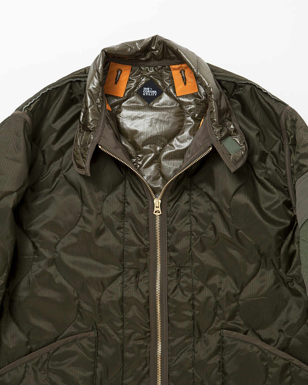 CJ020・ COMBAT QUILTING LINER JACKET / Olive Green