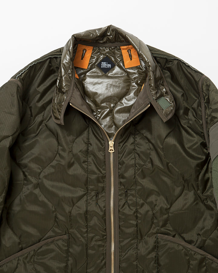 CJ020・ COMBAT QUILTING LINER JACKET / Olive Green
