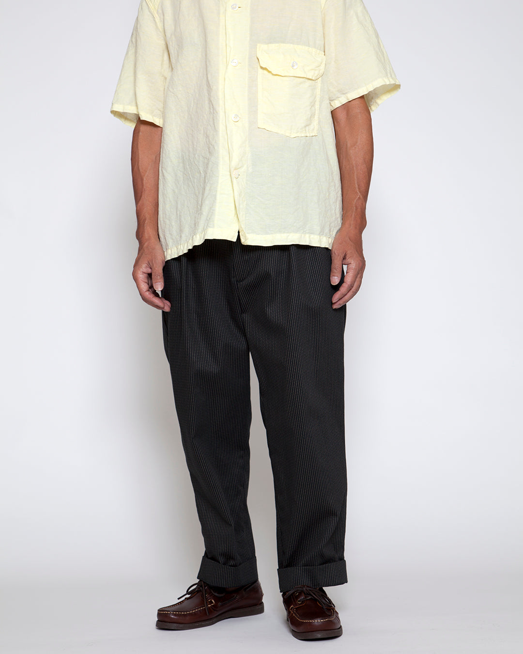 CP026 - 2T DESERT SLACKS / Charcoal × Grey