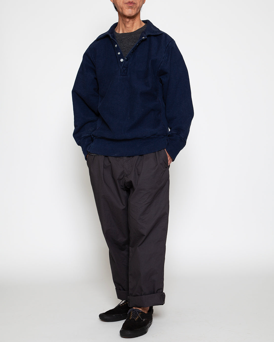 CP026 - 2T DESERT SLACKS / Charcoal Grey