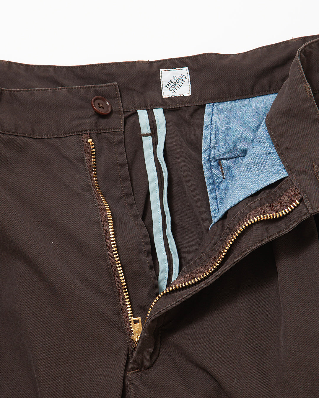 CP026 - 2T DESERT SLACKS / Chocolate Brown w/ Bio-wash
