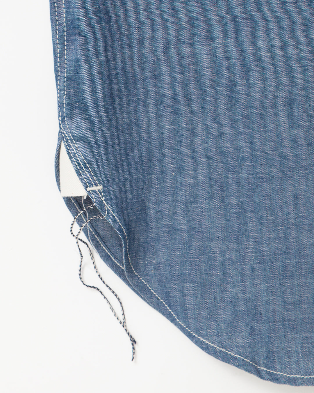 THE CORONA UTILITY - CS001・NAVY 1POCKET SHIRT / Blue Chambray