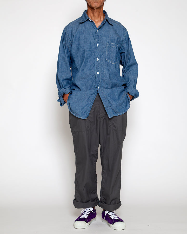 CS001 - NAVY 1POCKET SHIRT / Blue Chambray
