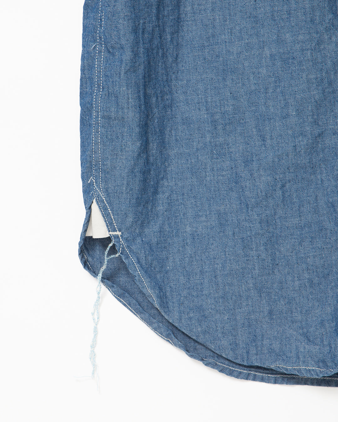 CS001S - NAVY 1POCKET SHORT SLEEVE SHIRT / Blue Chambray