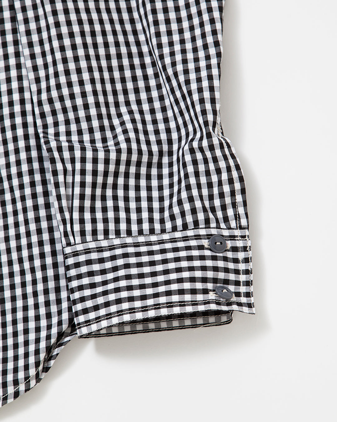 CS003・NAVY PULLOVER SHIRT / Monotone Gingham Check