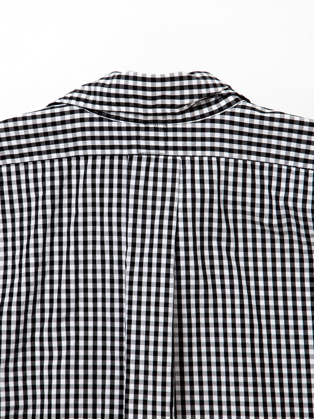 CS005・WHITE COLLAR WORK SHIRT / Black × White
