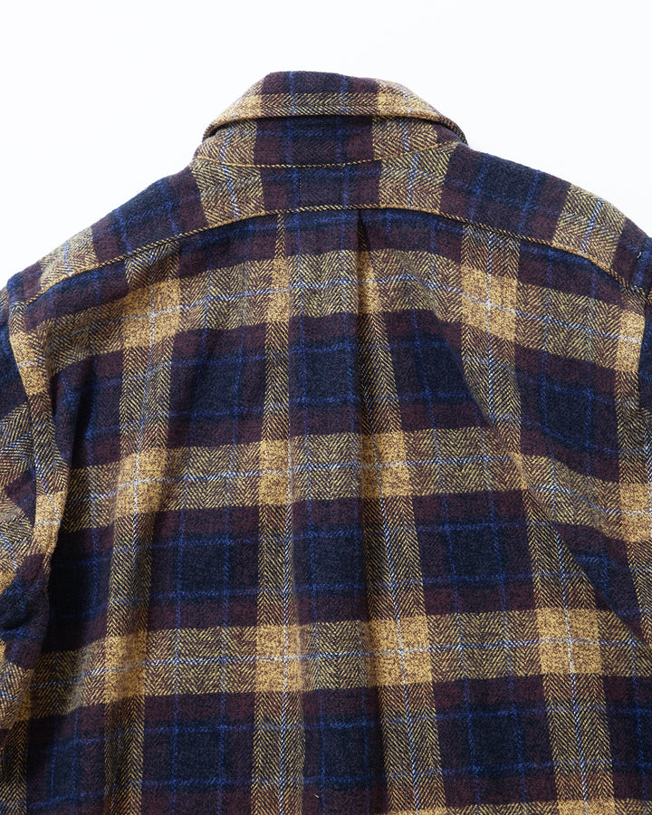 CS005 - W.C.W SHIRT PULLOVER / Yellow × Brown