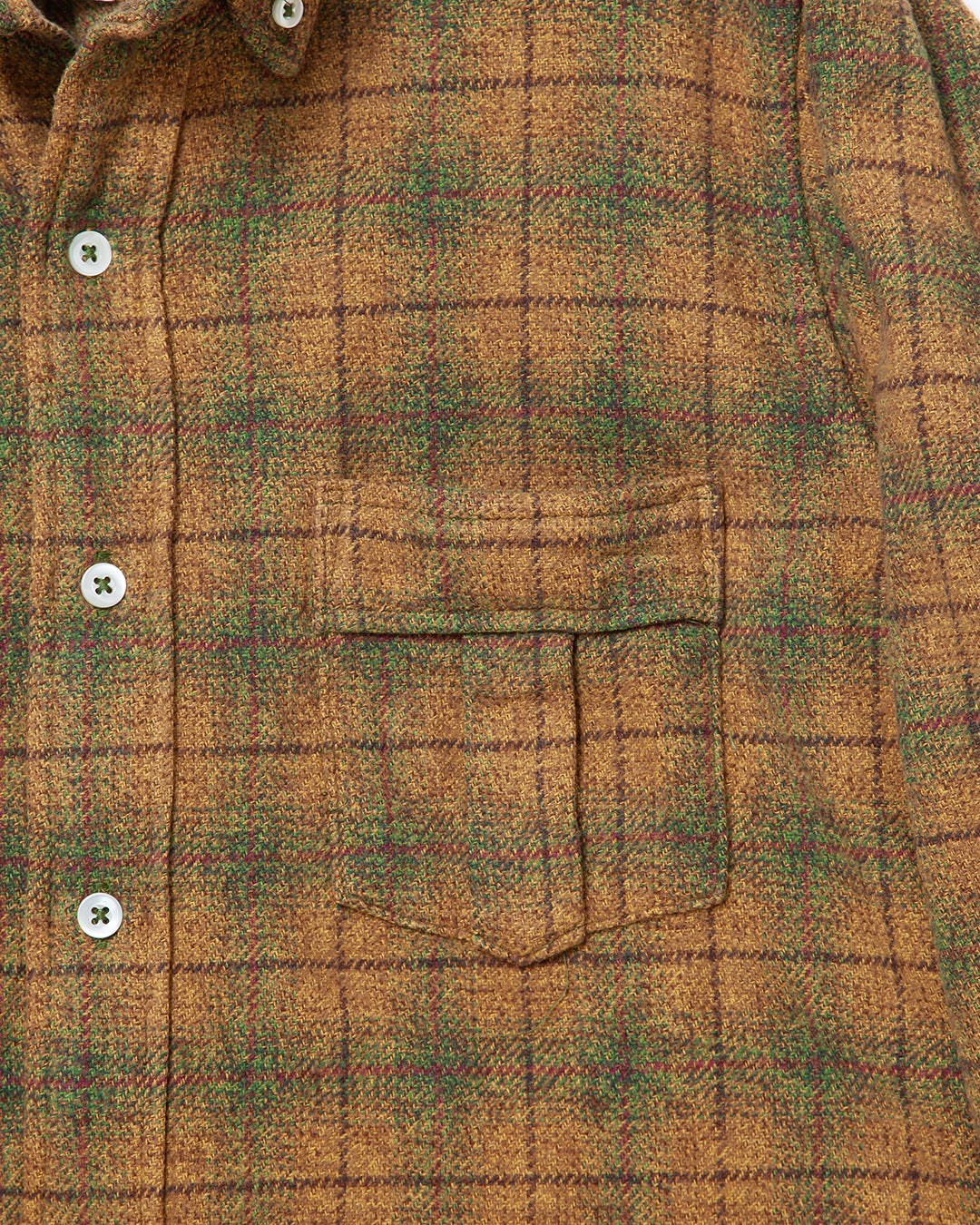 CS005 - W.C.W SHIRT PULLOVER / Khaki × Green