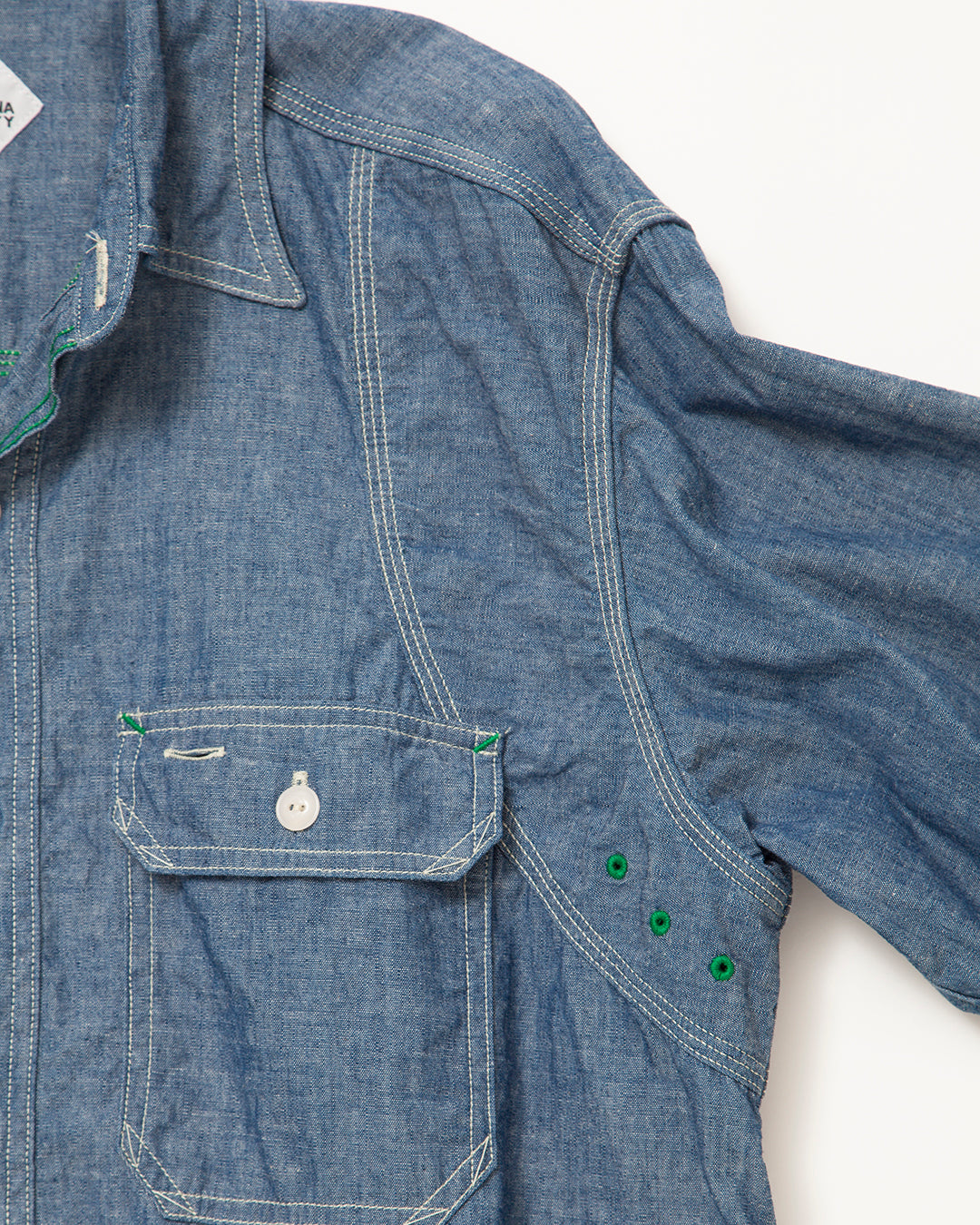 CS014 - CORONA・W-YOKE SHIRT / Blue Chambray