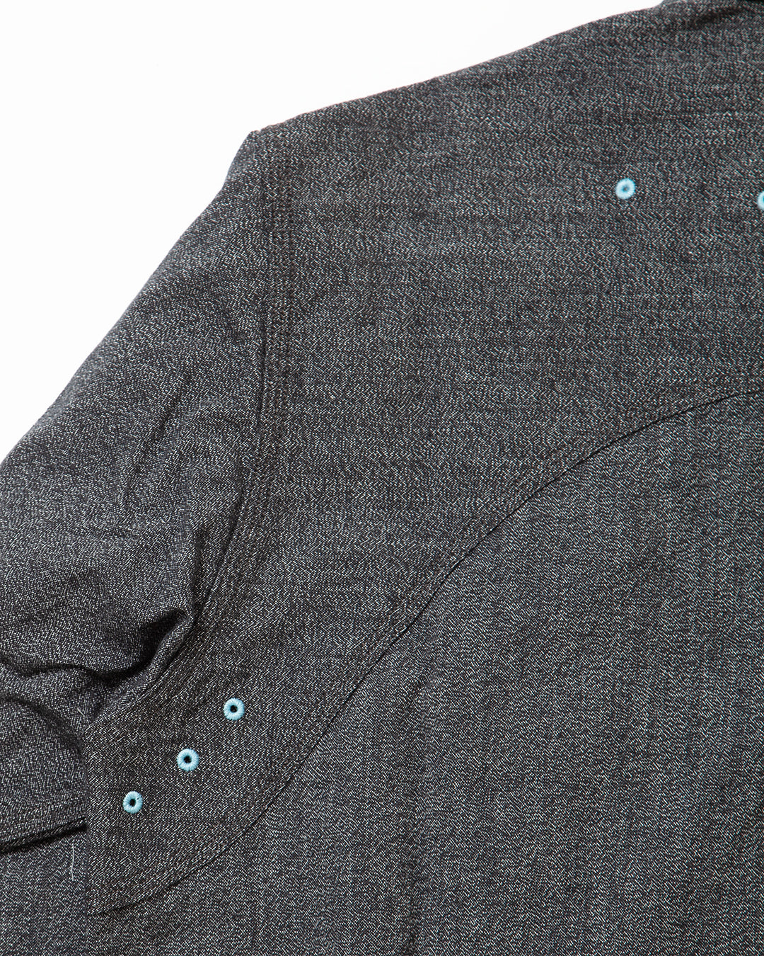 CS014 - CORONA・W-YOKE SHIRT / Top Black Chambray