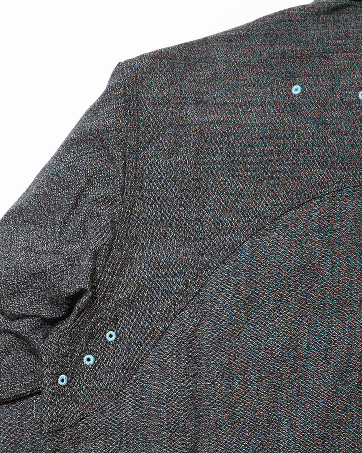 CS014 - CORONA・W-YOKE SHIRT / Top Black Chambray